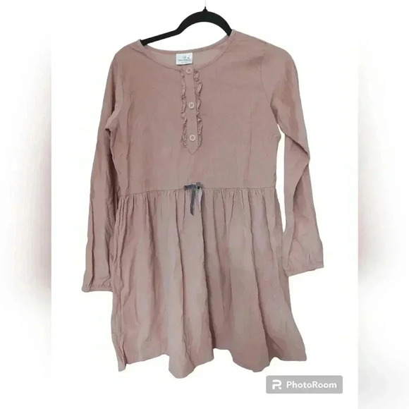 Hanna Andersson Long Sleeved Dusty Rose Corduroy Dress NWT - Picture 1 of 3